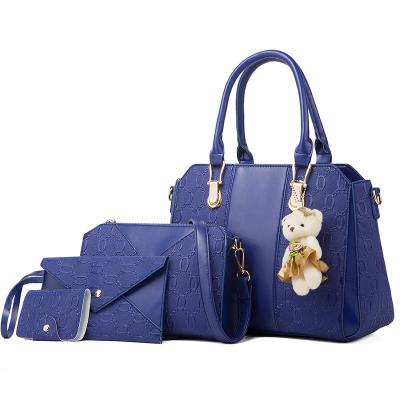 China 100% eco-friendly top selling bolsa sets 4 piece composite women bags for sale