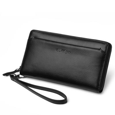 China Other Baliya Supplier Large Capacity Business Zipper Clutch Bag Men Leather Clutch Bag for sale