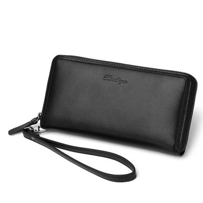 China Others Factory Price Baliya Soft Men's Casual Handmade Genuine Leather Zipper Clutch New Promotion for sale