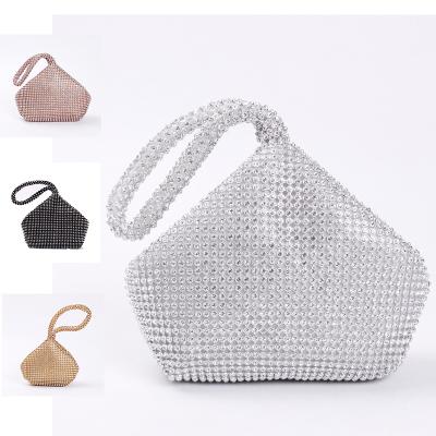 China 2022 newest high quality handmade rhinestone diamond clutch for women stone evening clutches clutches wedding for ladies for sale