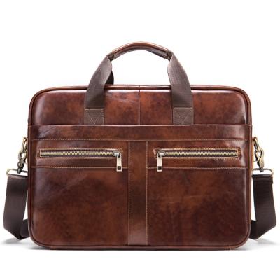 China 2022 High Quality New Hot Selling Handbag For Men Genuine Leather Briefcase Laptop Messenger Bag for sale