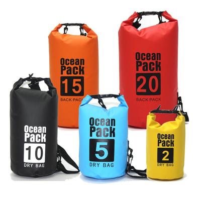 China Outdoor Outdoor Bag Travel Sport Increasing Ocean Pack Water Resistant PVC Ocean Pack 10L Storage Floating Waterproof Dry Bag Backpack Dry Bag for sale