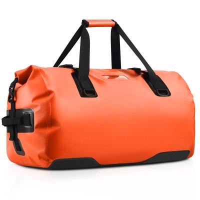 China Rolls Waterproof Custom Duffel Bag Round Sport Travel Bag Custom Logo Waterproof PVC Gym Bag for sale