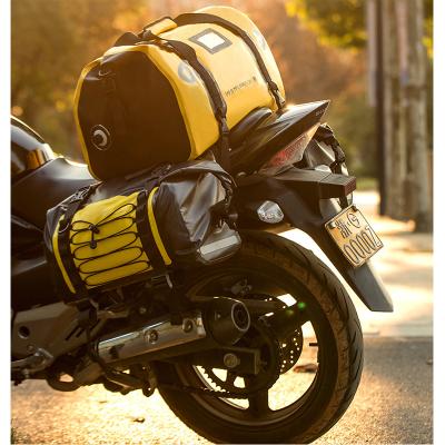 China Waterproof Multi-Function Tail Bag Motorcycle Sports PVC Luggage Bag Seat Storage Motorcycle Trunk Trunk Saddle Bags for sale