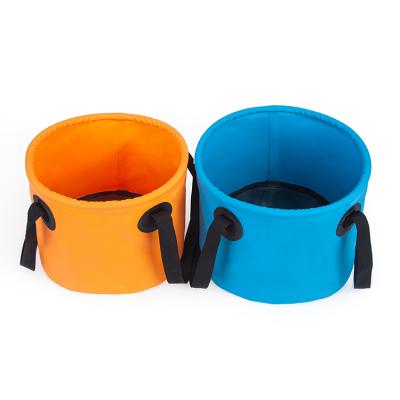 China 9L 11L 13L 15L 20L PVC Folding Bucket Water Bucket Washable Outdoor Waterproof Collapsible Bucket for sale