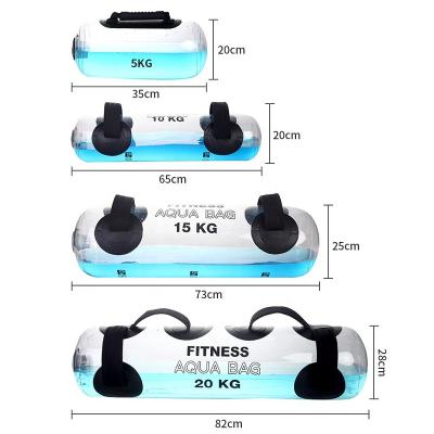 China Universal Hot Selling Building Accessories Weight Lifting PVC Water Dumbbell Fitness Weight Training Outdoor Waterproof Aqua Power Bag for sale