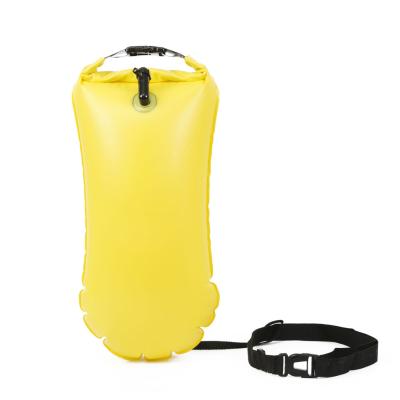 China Sandproof Swimming Buoy / Factory Supplier Waterproof Dustproof Inflatable Swim Buoy Floating Waterproof Bag for sale