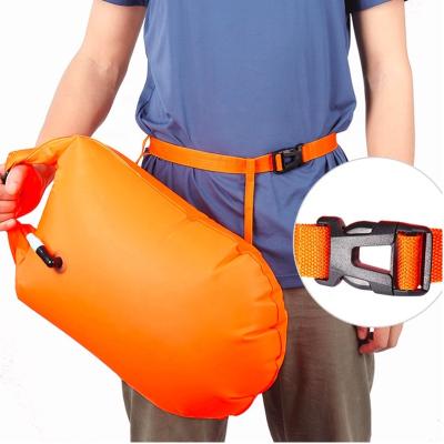 China Factory Wholesale Safety PVC Tow Floating Water Swim Air Waterproof Dustproof Sandproof/Keep Afloat Dry Bag Swimming Buoy For Open Water for sale