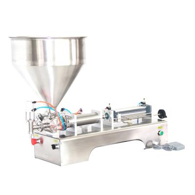 China Easy Working Nozzle Semi Automatic Pneumatic Simple Paste Honey Chili Sauce Filling Machine for sale