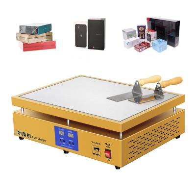 China Food Heat Sealing Machine Tea Gift Box Film Ironing Wrapping Machine Hot Film Laminating Machine for sale