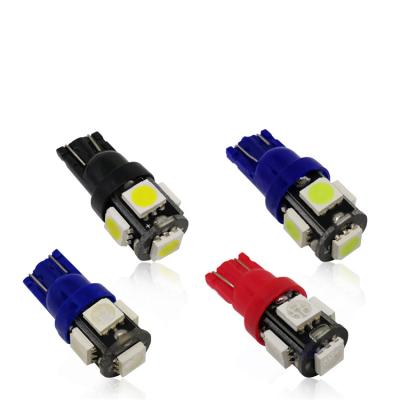 China T10 super white wedge 5 smd car led bulbs 12v 8w dc with factory price T10-5SMD for sale