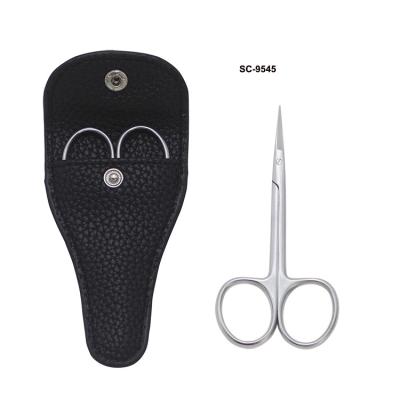 China Professional High Quality Silver Precision Eyebrow Scissors Stainless Steel Right Handed Scissors Set Scissors Eyebrow Trimmer Eyebrow Trimmer Best for sale