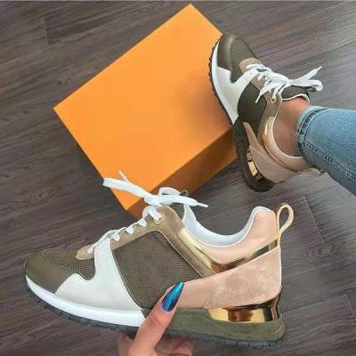 China 2021 fashion trend new summer leisure breathable sneaker for women with high platform shoes for sale