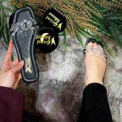 China Fashion ladies fashion lightweight style outdoor rubber slippers flat non-slip fashion flat sandal beach fashion new for sale