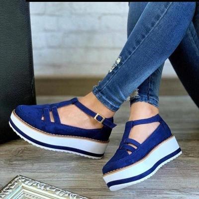 China Promotional Deodorization Fashion Cheap Summer Platform Sandals Outdoor Women Wedge Sandals Plus Size for sale