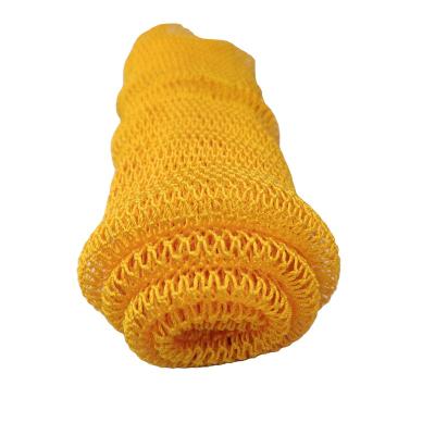 China EXFOLIATE Yellow Color African Soft Net Sponge Bath Djampe Sapor for sale