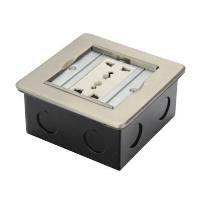 China HGD-6FC Commercial Style Stainless Steel Floor Commercial Concealed Multi Outlet Box for sale