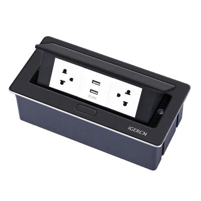 China Commercial Top Selling Mode USB Sound Charging Socket And European Markets Conference Table Ready Socket for sale