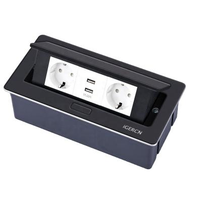 China Commercial Top Selling Mode USB Sound Charging Socket And European Markets Conference Table Ready Socket for sale