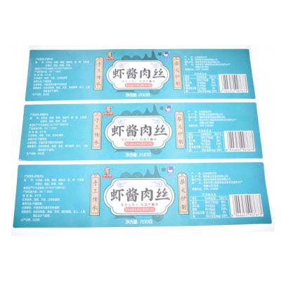 China Wholesale custom waterproof sticker label food packaging label stickers factory price for sale