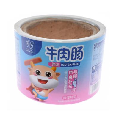 China Waterproof Custom Self Adhesive Waterproof Frozen Food Meat Labels Stickers Printing for sale