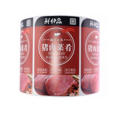 China Waterproof Round Logo Food Bottle Packaging Seal Adhesive Labels for sale