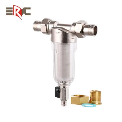 China Mini Household Underground Water Sediment Purification Straw Filtration Water Plant Purifier Brass Filter Prefiltration Household Mesh for sale