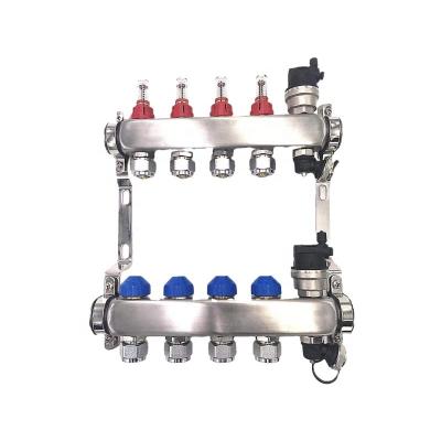 China Modern Pex Water Stainless Steel Floor Heating Manifold for sale