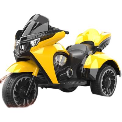 China Ride on New Cool Toy Motorcycle Family e Toy Boy's Electric Children's Car Neutral Drive Double One Month Paint Yellow for sale