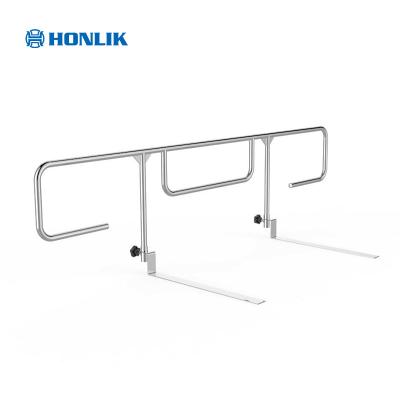 China High Quality Adult Elderly Washroom Bathroom Toilet Stainless Steel Guard Rail Hospital Bed Safety Bed Rail for sale