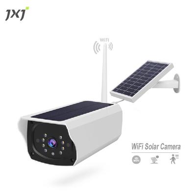 China NIGHT VISION JXJ Human Tracking Battery Powered Solar Panels Wifi Mini Bullet Wireless External Title IP CCTV PIR AI Security Camera Both for sale