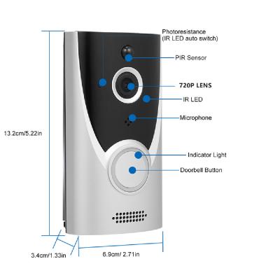 China JXJ Smart Dog Hotel Wholesale Price Surveillance Home Doorbell Camera Tuya APP Wireless Doorbell with Camera for FA12 Complex System for sale