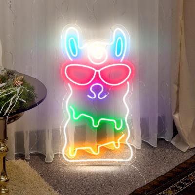 China Easy Installation Custom Size Shape Sheep Personalized Custom Neon Signs For Home for sale