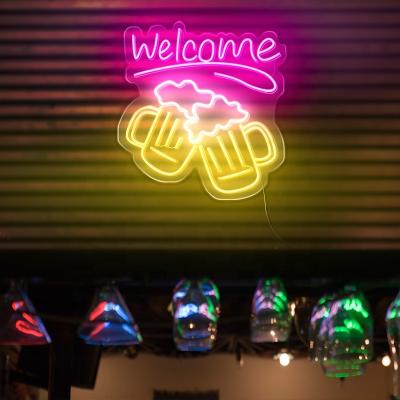 China Wholesale Customized Beer Sign Light Cable Led Neon Sign Easy Install For Shop Bar/Cafe Shop Decoration for sale