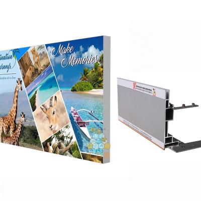 China Guangzhou fabric light box indoor frameless led backlit sign light seg fabric lightbox for sale