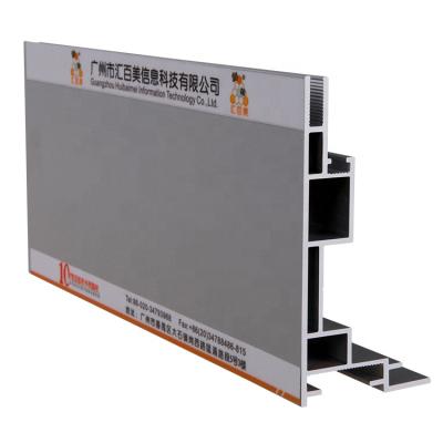 China Indoor Freestanding Wall Mounted Displays Pillars / Rectangle Advertising Aluminum Fabric Light Box Frame for sale