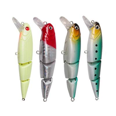 China NEW Durable Low Speed ​​Multiple Common Plastic Minnow Hard Fishing Artificial Lure With Blood Slot Hook for sale