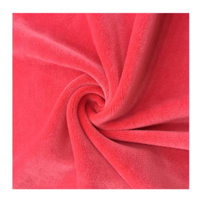 China Wicking factory comfortable high quality soft velboa fabric shorts micro plush toy fabric 100% polyester for sale