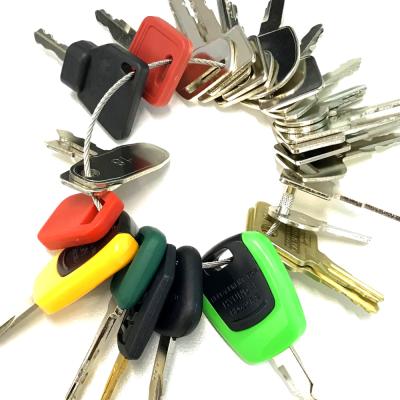 China OEM 32 Keys Heavy Construction Equipment Ignition Key Set Heavy Equipment Machinery Parts for sale