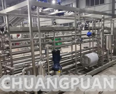 China 1000L - 8000L/H roestvrij staal 304 UHT Sterilisator Hoogtemperatuur Sterilisatiecapaciteit Te koop