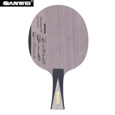 China Same High Quality Professional Ping Pang Bat Table Tennis Paddle SANWEI C Series Multilayer Ping Pong Racket for sale