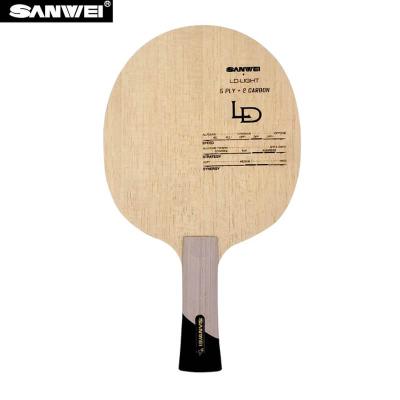 China High Quality Professional Ping Pang Bat Table Tennis Paddle SANWEI LD Light 259*150mm Ping Pong Racket for sale