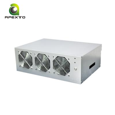 China With High Quality Fan Apexto Case 8gpu Frame 70mm Spacing 70mm GPU 3070 3080 3090 Computer Case for sale