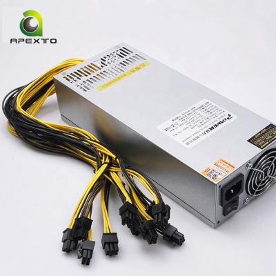 China PSU PSU Computer 2000W 2500W Power Supply Interface Industrial 2200W 2U Power Supply 12V 6P Desktop Server Power for sale