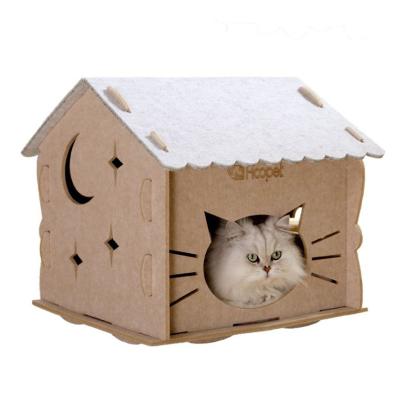 China Hot Selling Pet Furniture Cat House Breathable Customizable Customized Designed Hoopet Cloud Cat House for sale