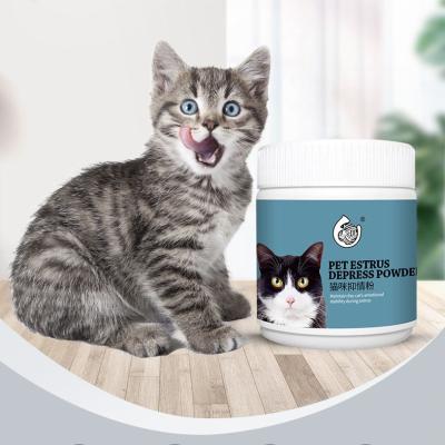 China Stocked Hot Selling Pet Cat Health Products Pet Cat Anti Meowling Suppressant Powder During Estrus for sale