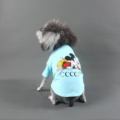 China Cotton Spring / Summer Pet Clothes Slim Casual Cotton Stretch T Fashion Schnauzer Dog Clothing for sale