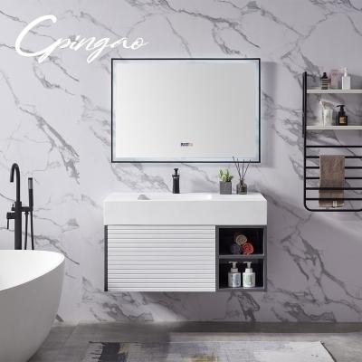 China 60cm Bathroom Sink Laundry Cabinet Selling Style European Combo Surface Top Chart Modern Design for sale