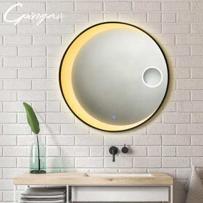 China Smart Bathroom Wall Hanging Mirror With Touch Screen for sale