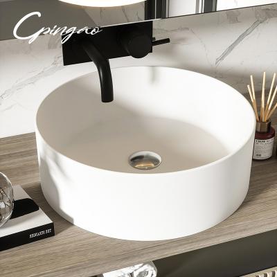 China Modern Success Wash Hand Basin Countertop Solid Outdoor Sink for sale